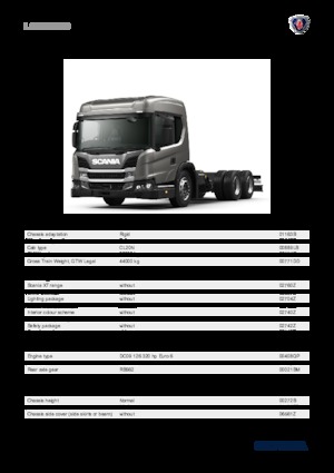 Chasis rígido Scania L 320 B6x4NB
