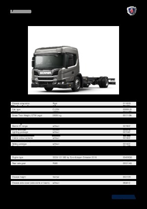 Chasis rígido Scania L 360 B4x2NB