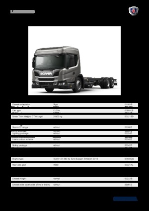 Chasis rígido Scania L 360 B6x2*4NB