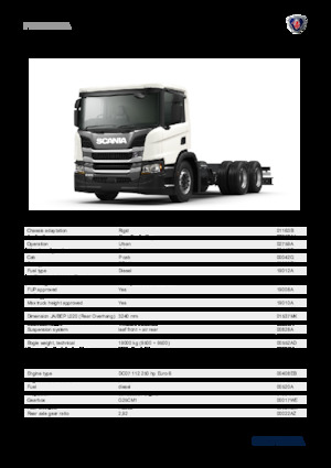 Chasis rígido Scania P 250 B6x4NA