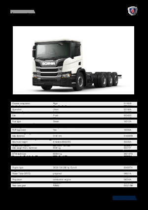 Chasis rígido Scania P 280 B8x4*4NA