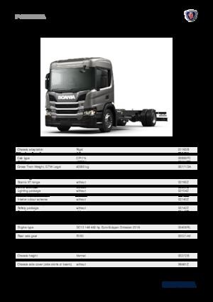 Chasis rígido Scania P 450 B4x2NA