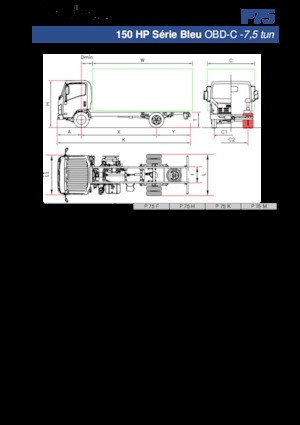 Chasis rígido Isuzu P75 M