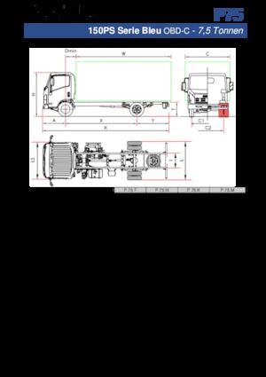 Chasis rígido Isuzu P75 H