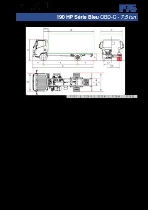 Chasis rígido Isuzu P75 Q