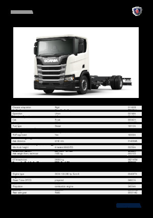 Chasis rígido Scania R 280 B4x2NA