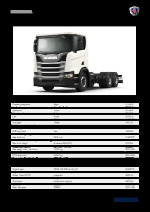 Chasis rígido Scania R 280 B6x4NA