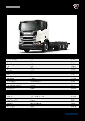 Chasis rígido Scania R 280 B8x4*4NA