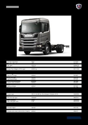 Chasis rígido Scania R 500 B4x2NZ