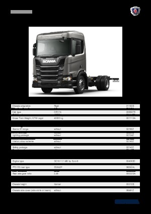 Chasis rígido Scania R 580 B4x2NZ