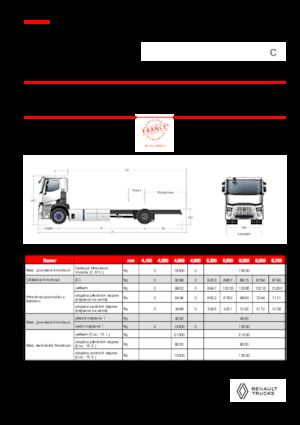 Chasis rígido Renault RT E-TECH C - P4x2 ROAD