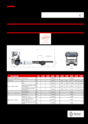 Chasis rígido Renault RT E-TECH C - P4x2 ROAD