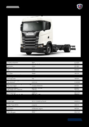 Chasis rígido Scania S 420 B4x2NA