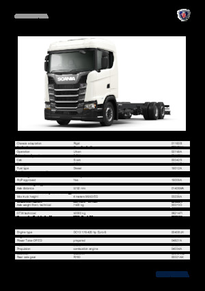 Chasis rígido Scania S 420 B6x2*4NA