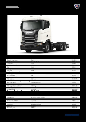 Chasis rígido Scania S 420 B6x4NA