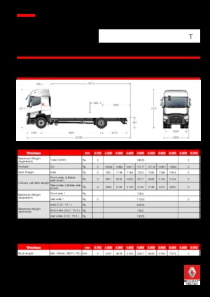 Chasis rígido Renault T 520.18 4x2 R E6