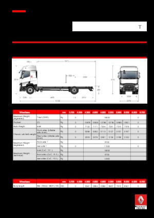 Chasis rígido Renault T 520.18 4x2 R LOW E6