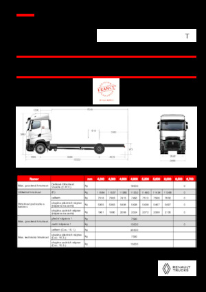 Chasis rígido Renault T HIGH P4X2 13L E6