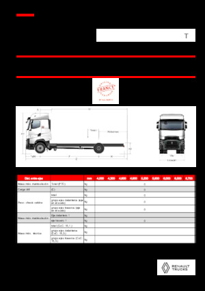 Chasis rígido Renault T HIGH P4X2 LOW 13L E6