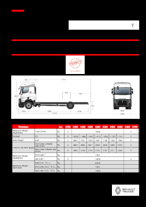 Chasis rígido Renault T P4X2 11L E6