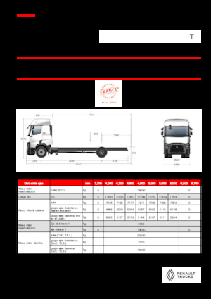 Chasis rígido Renault T P4X2 13L E6