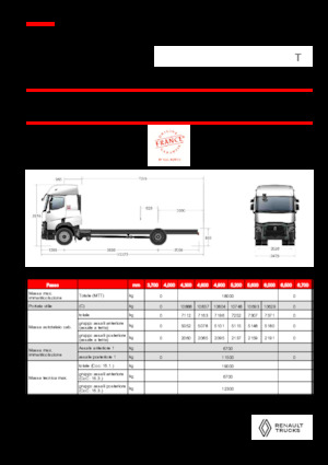 Chasis rígido Renault T P4X2 LOW 13L E6