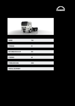 Chasis rígido MAN TGS 26.500 6x6H
