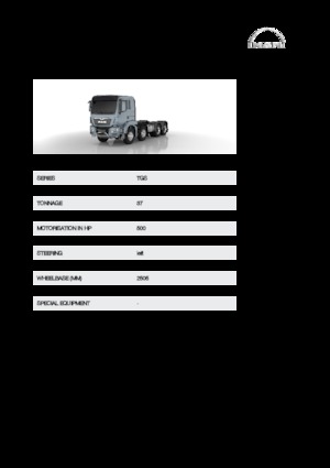 Chasis rígido MAN TGS 37.500 8x4