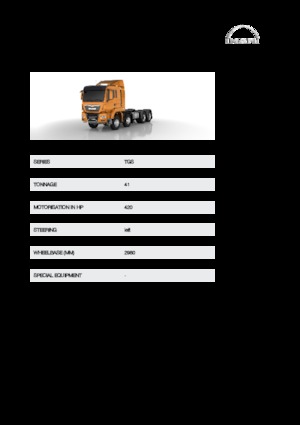 Chasis rígido MAN TGS 41.420 8x6