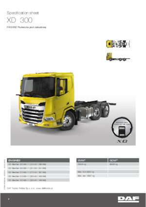 Chasis rígido DAF XD 300 FAG