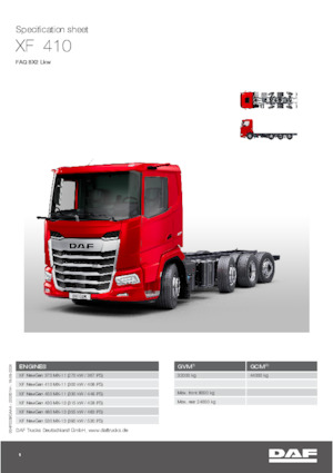 Chasis rígido DAF XF 480 FAQ