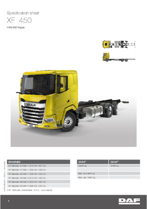 Chasis rígido DAF XF 430 FAN