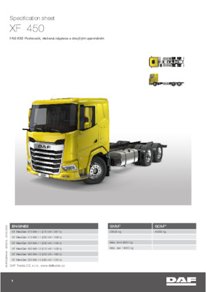 Chasis rígido DAF XF 410 FAS