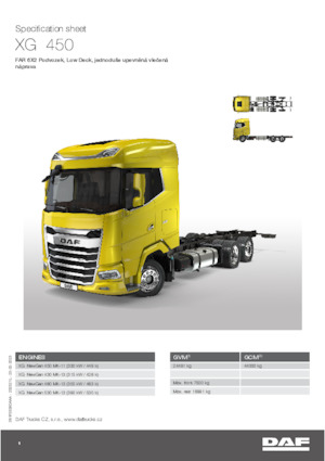 Chasis rígido DAF XG 430 FAR Low Deck