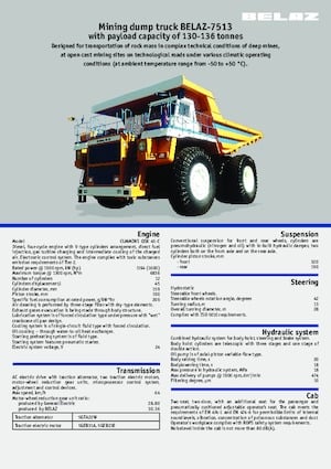 Autovolquetes Belaz 7513
