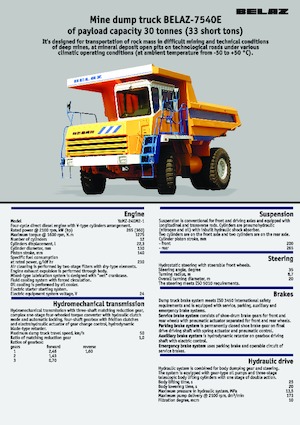 Autovolquetes Belaz 7540E