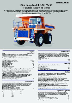 Autovolquetes Belaz 75450