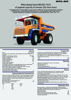 Autovolquetes Belaz 7547