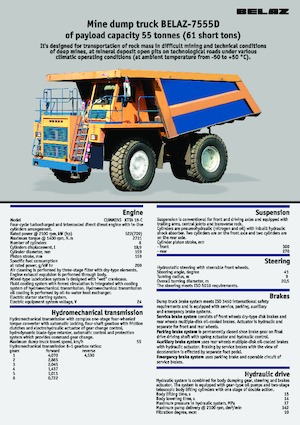 Autovolquetes Belaz 7555D