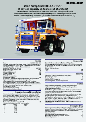 Autovolquetes Belaz 7555F