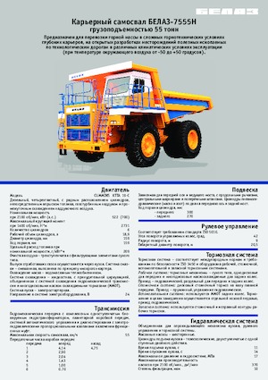 Autovolquetes Belaz 7555H