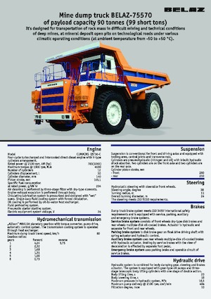 Autovolquetes Belaz 75570