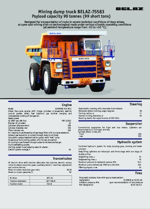 Autovolquetes Belaz 75583