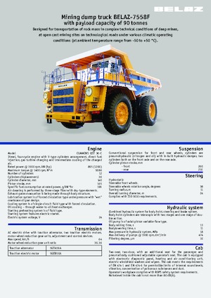 Autovolquetes Belaz 7558F
