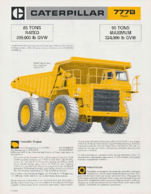 Autovolquetes Caterpillar 777B