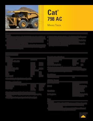 Autovolquetes Caterpillar 798 AC
