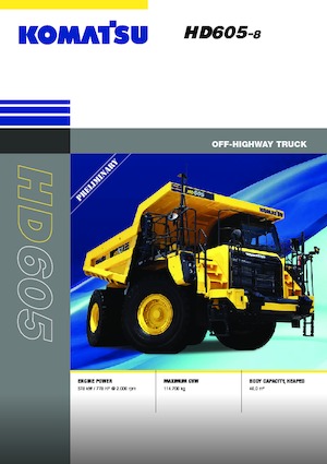 Autovolquetes Komatsu HD605-8E0