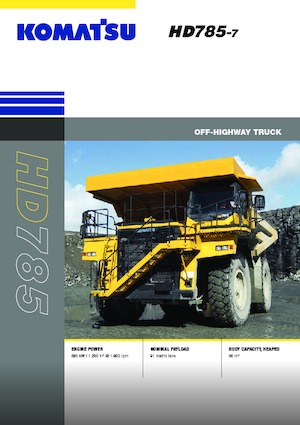 Autovolquetes Komatsu HD785