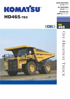 Autovolquetes Komatsu HD465-7E0