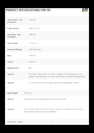 Autovolquetes Caterpillar 793